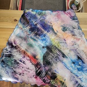 Abstract Multicolor  Mini Skirt - Women's Haystacks A Michigan Company. Pull On
